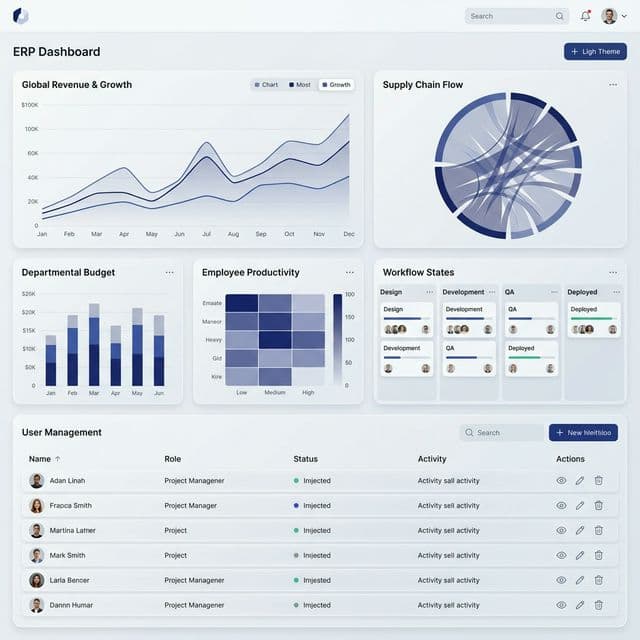 Enterprise Custom Software Dashboard
