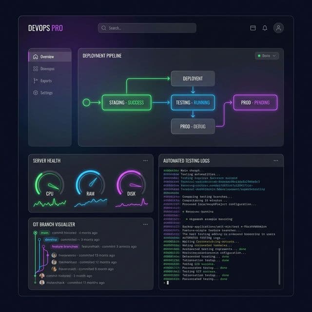 CI/CD Devops Pipeline Dashboard